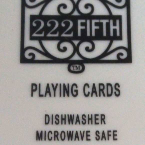 222 FIFTH PLAYING CARDS MUG CUP JUMBO PORCELAIN - Picture 5 of 5